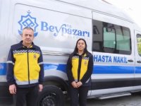 Beypazarı Belediyesi'nin hasta nakil aracı hizmete girdi