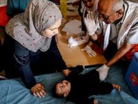 DSÖ ve ortakları, Gazze'de 10 binden fazla çocuğu hastalıklardan korumak için aşıladı