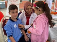 Alaşehir'de öğrenciler sağlık çalışanlarıyla bir araya geldi