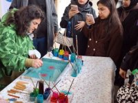 Sultan II. Bayezid Külliyesi Sağlık Müzesi'nde ebru etkinliği düzenlendi