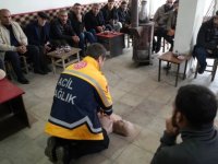 Muş'ta belde ve köylerdeki vatandaşlara yönelik ilk yardım eğitimi başlatıldı