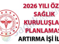 2026 Yılı Özel Sağlık Kuruluşları Planlaması Artırma İşi İlanı