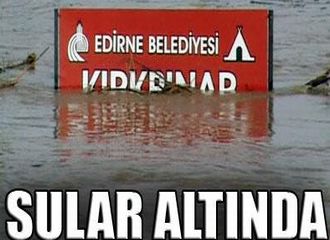 Edirne sular altında