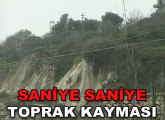 İtalya'dasaniye saniye toprak kayması...
