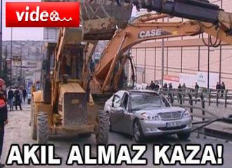 İstanbul'da akıl almaz kaza!